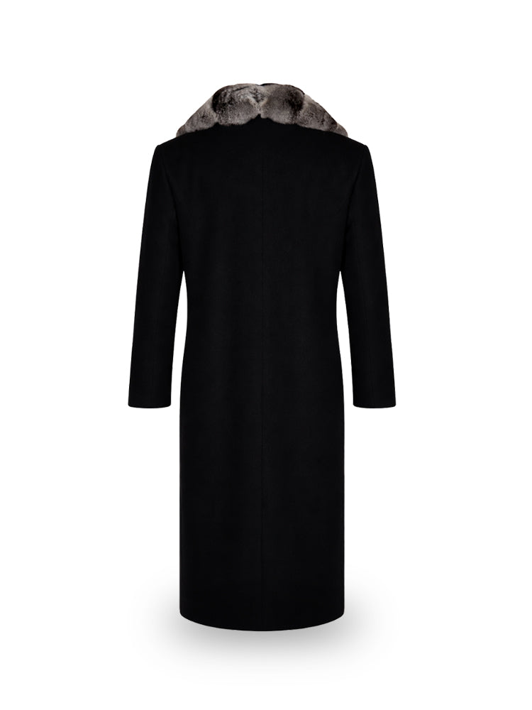 Chinchilla and Wool Coat