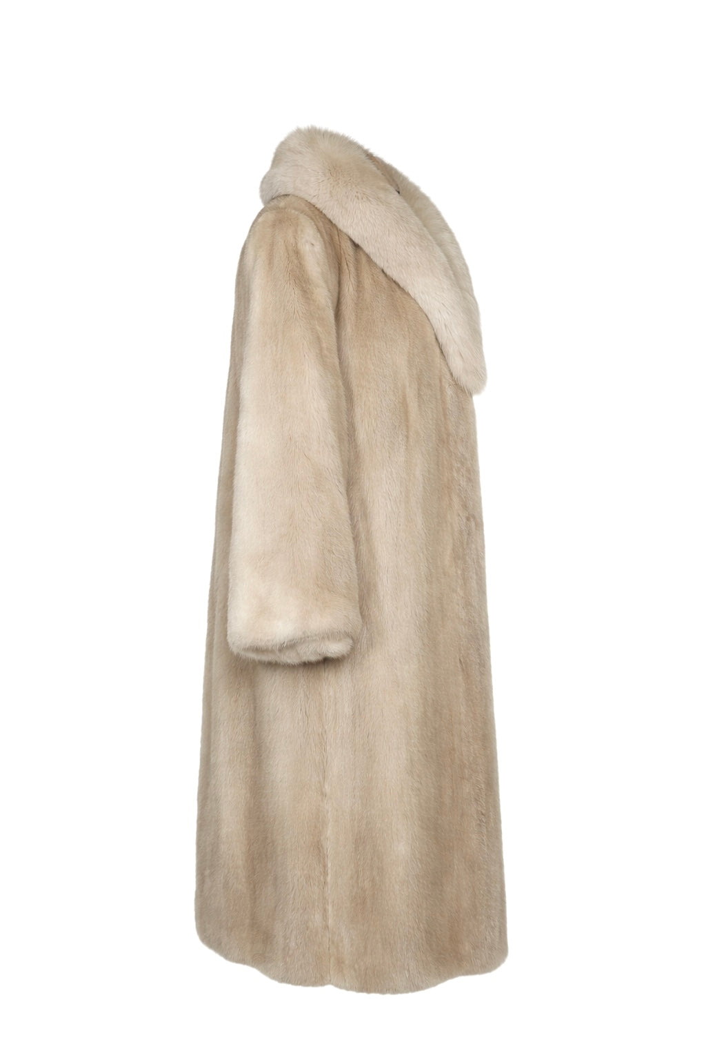 Manteau en vison avec renard