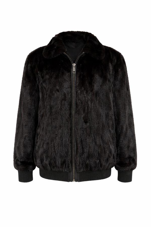 Mink Bomber Jacket