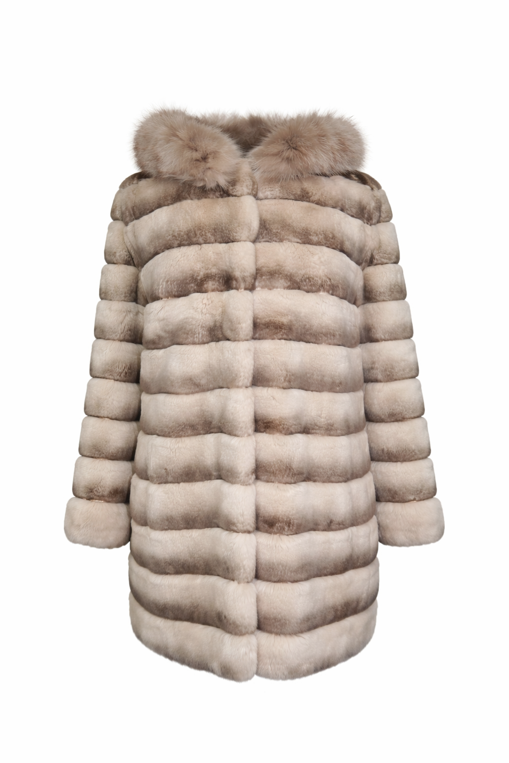 Manteau de rex avec renard