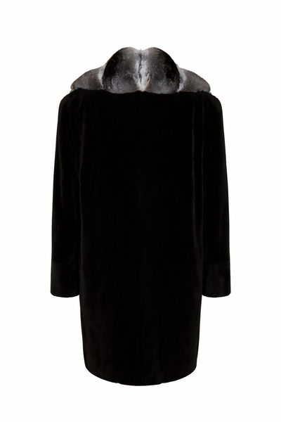 Chinchilla Collar Mink Coat