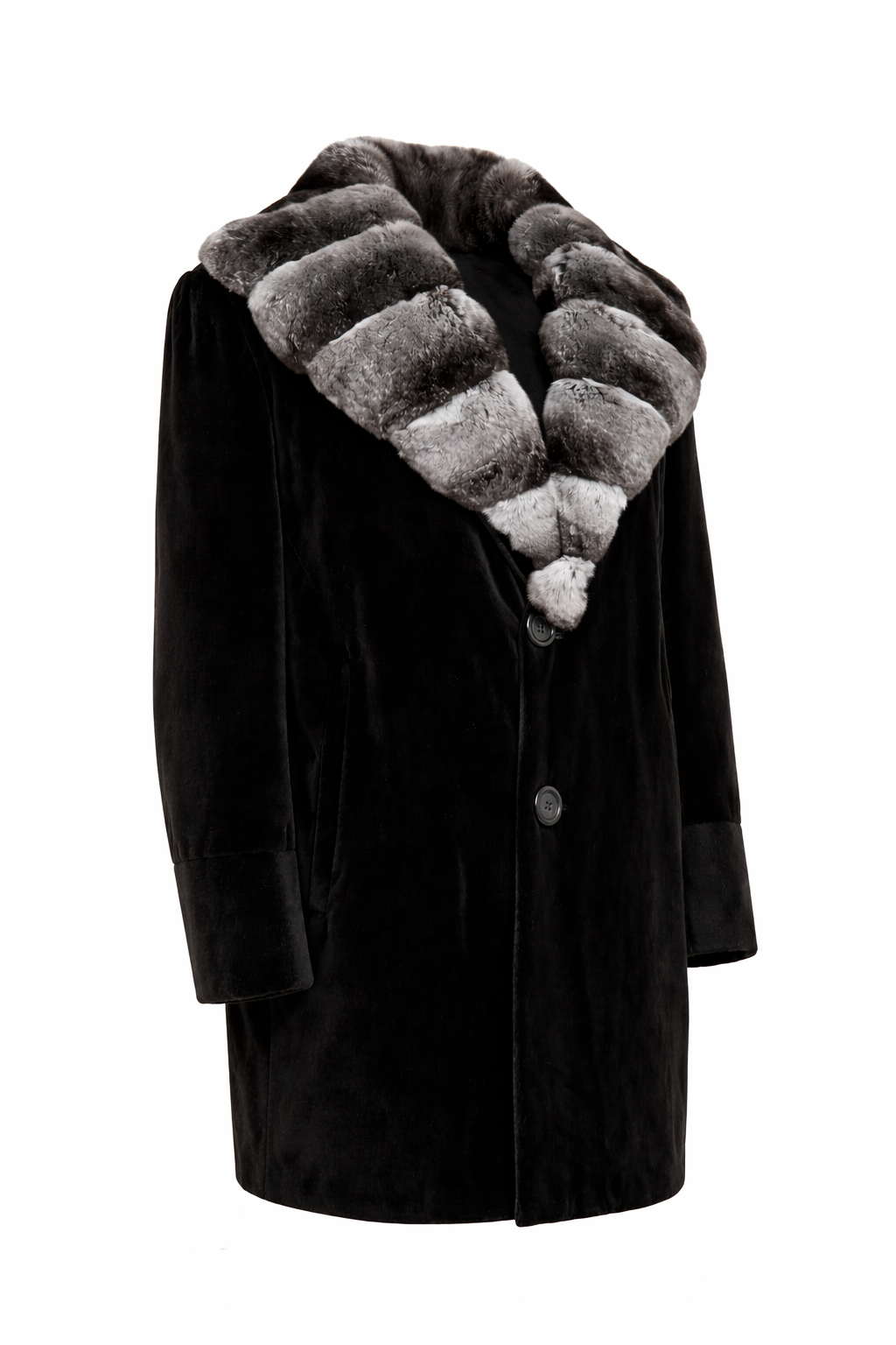 Chinchilla Collar Mink Coat