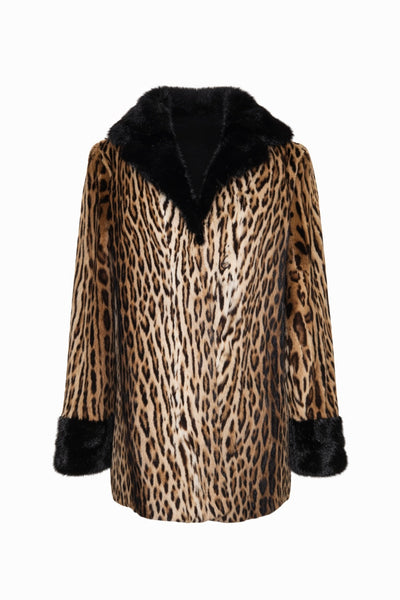 Ocelot Jacket With Mink
