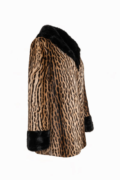 Ocelot Jacket With Mink