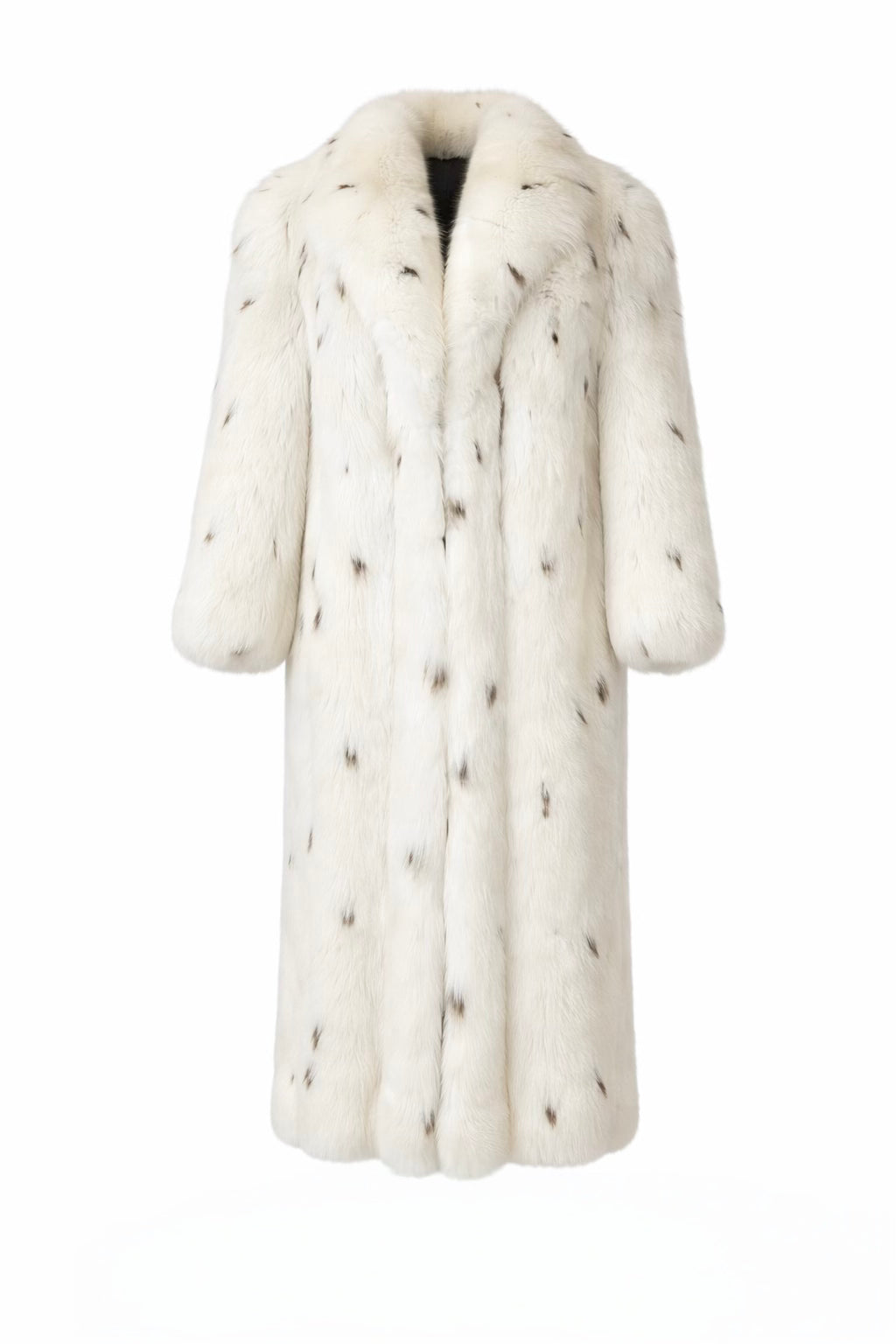 Manteau en renard avec accents