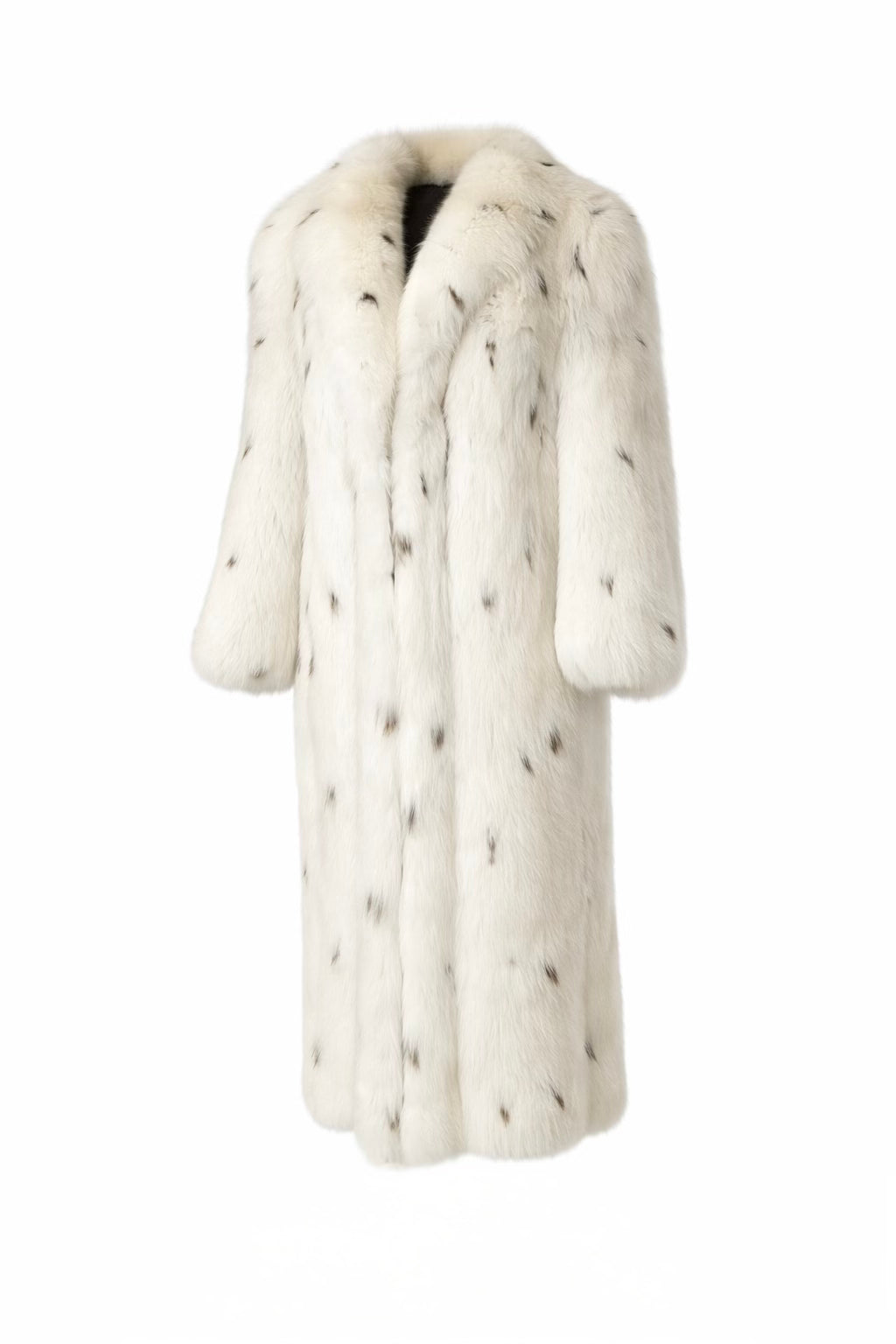 Manteau en renard avec accents