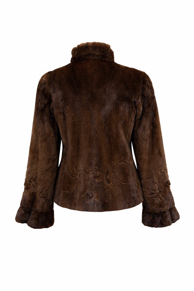 Detailed Mink Jacket