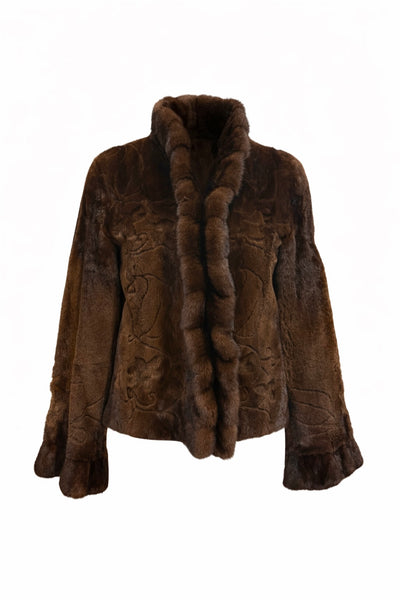 Detailed Mink Jacket