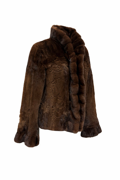 Detailed Mink Jacket