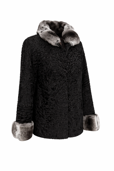 Swakara Jacket with Chinchilla