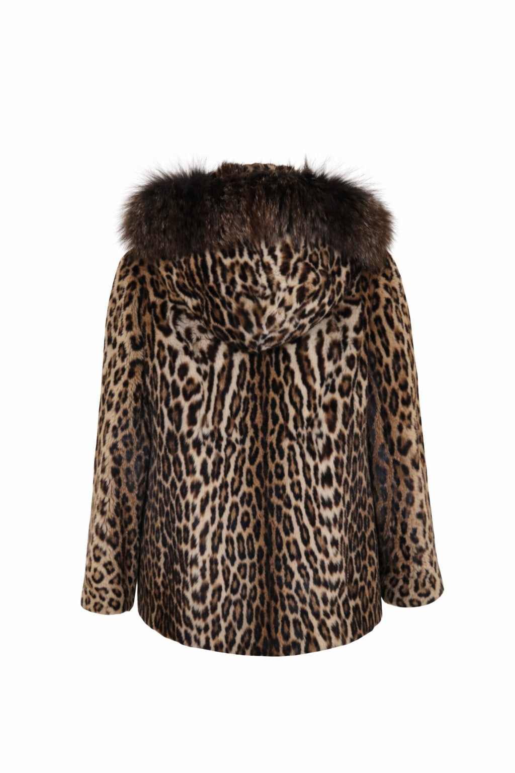 Veste en Ocelot avec Capuche en Renard