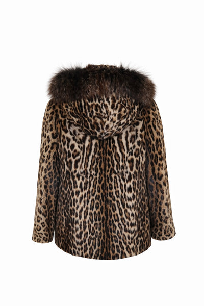 Ocelot Jacket with Fox Hood