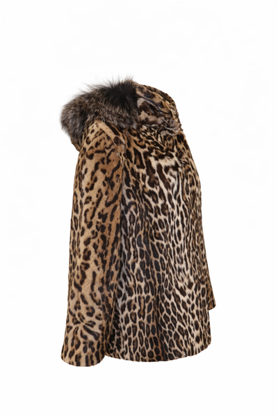 Ocelot Jacket with Fox Hood