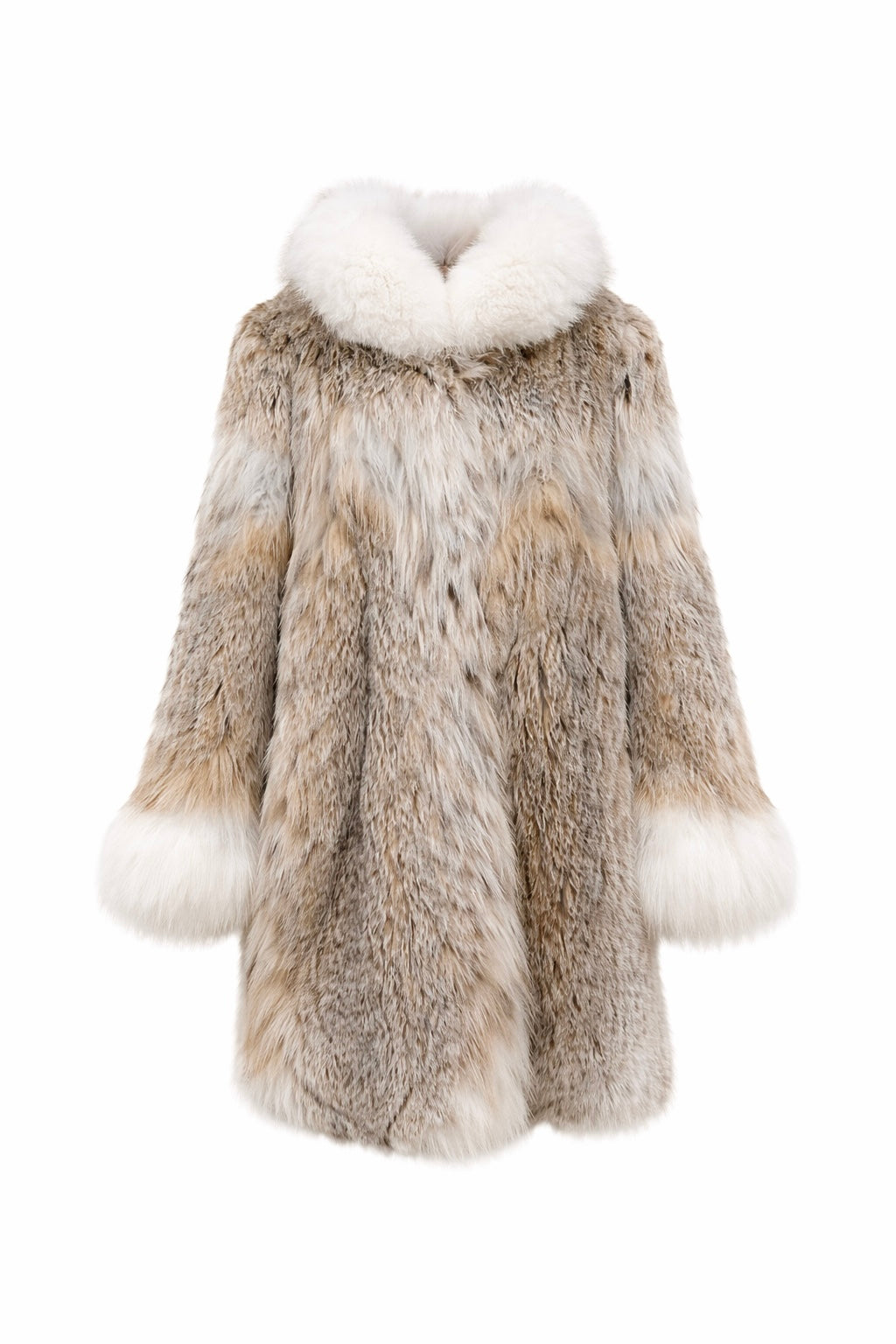 Manteau en lynx avec renard