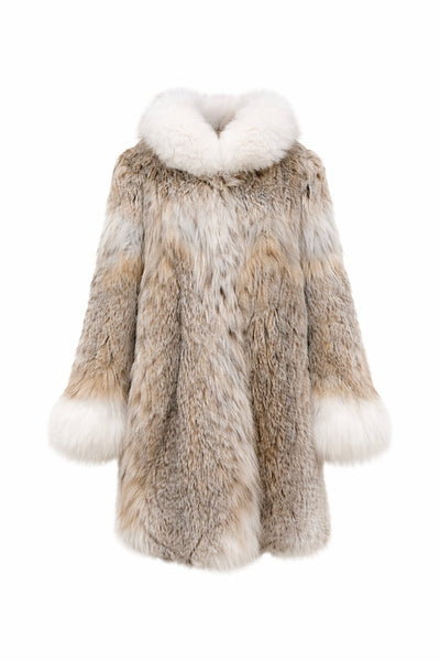 Lynx coat with fox