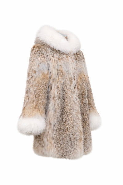 Lynx coat with fox