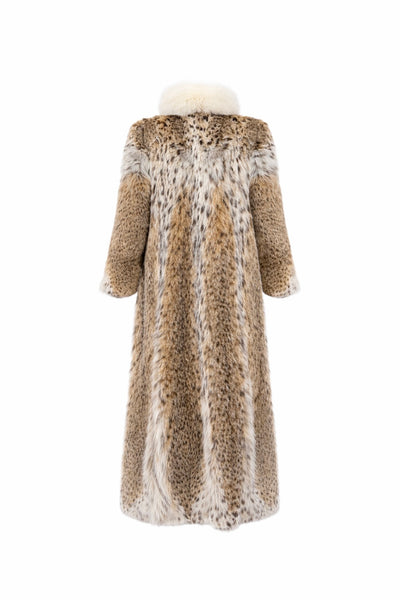 Lynx Coat with Fox Trim