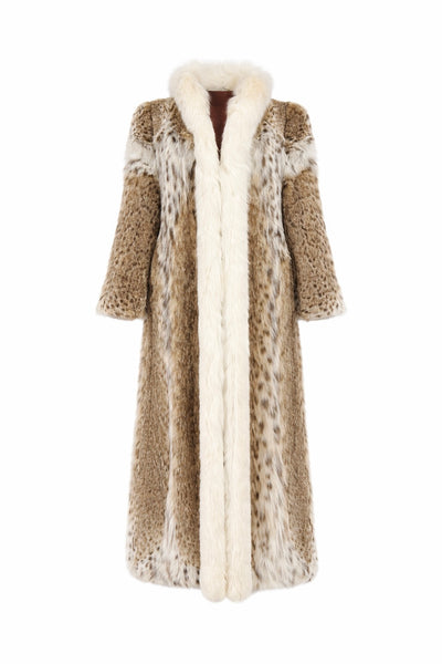 Lynx Coat with Fox Trim