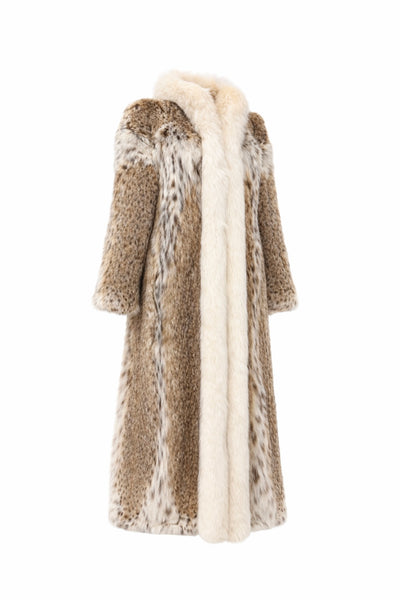 Lynx Coat with Fox Trim