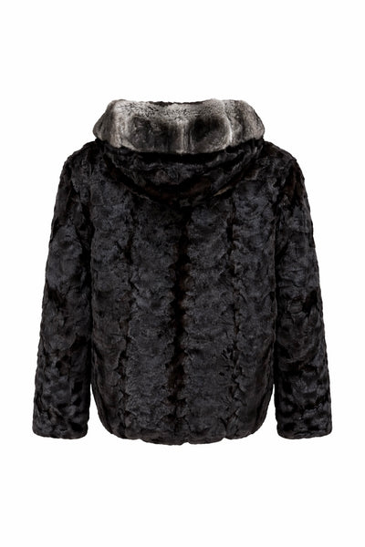 Mink Jacket with Chinchilla Hood