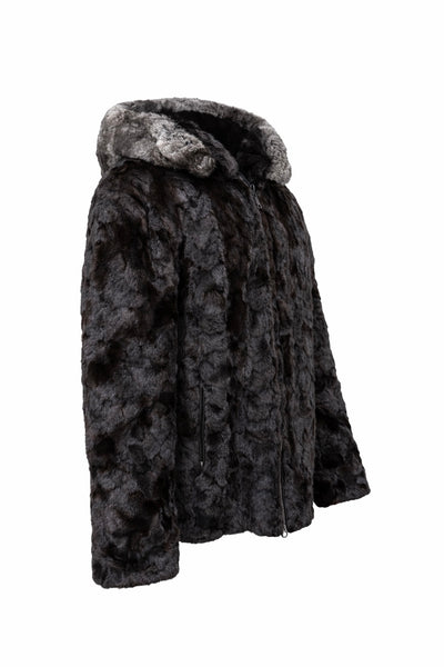 Mink Jacket with Chinchilla Hood
