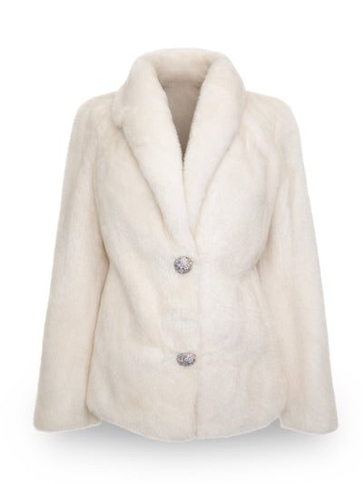 Veste blazer en vison