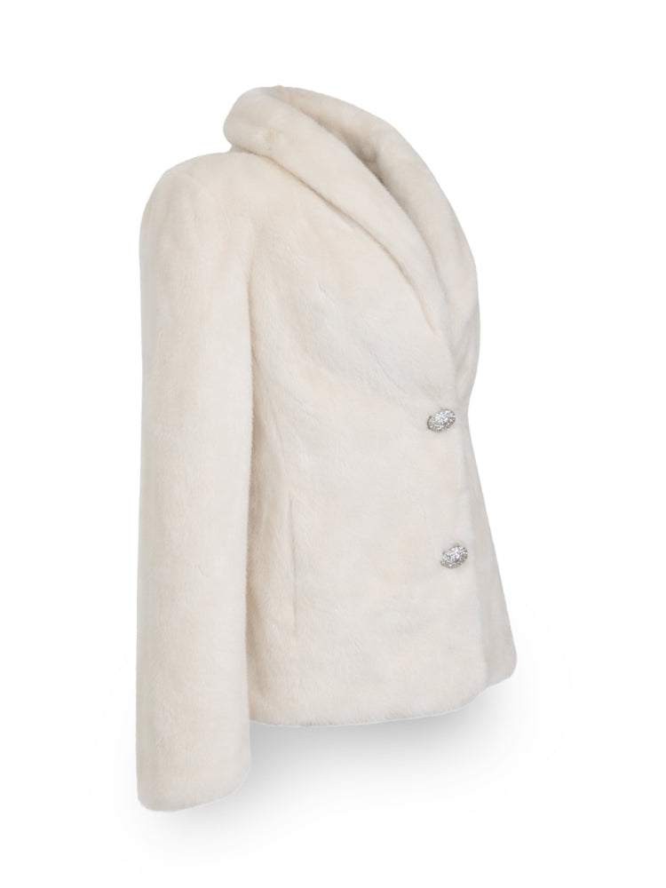 Veste blazer en vison