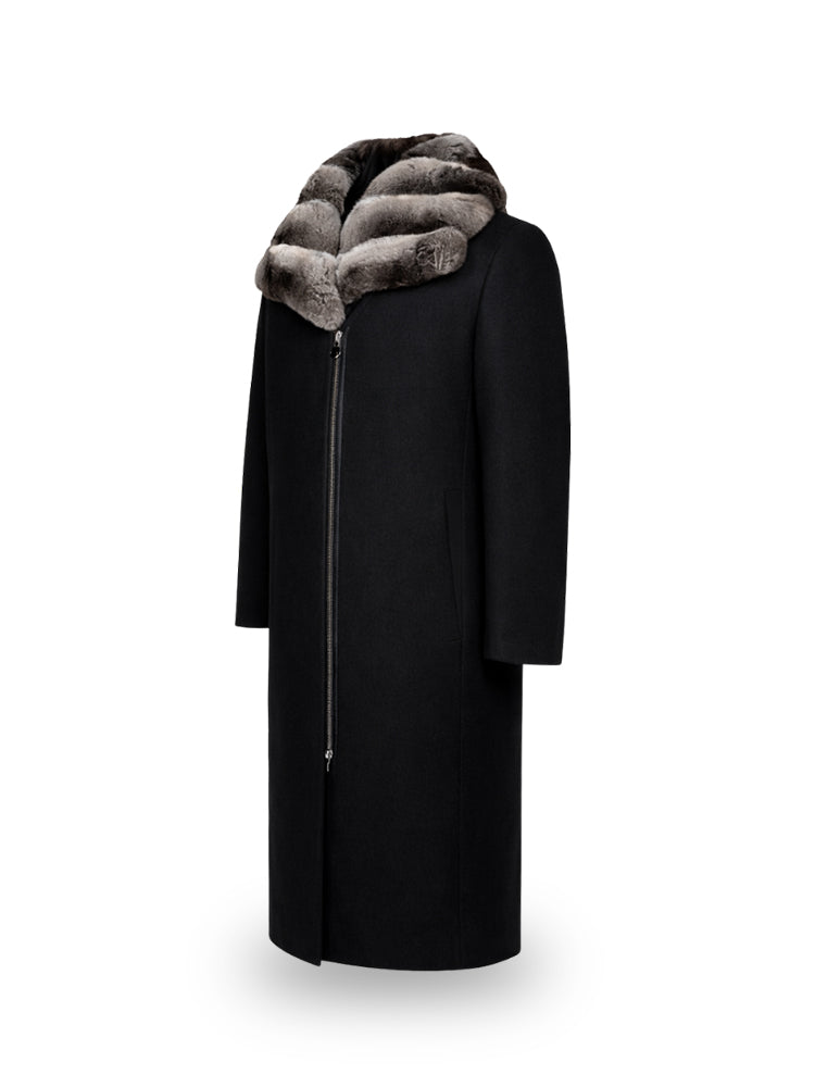 Chinchilla and Wool Coat